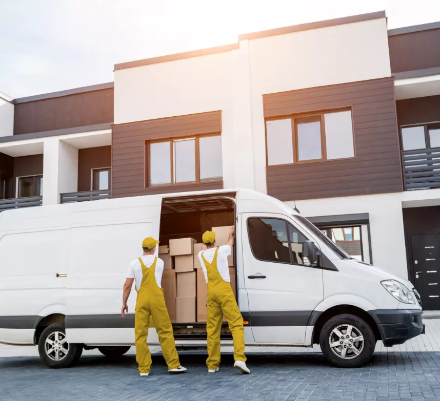Movers loading a moving truck